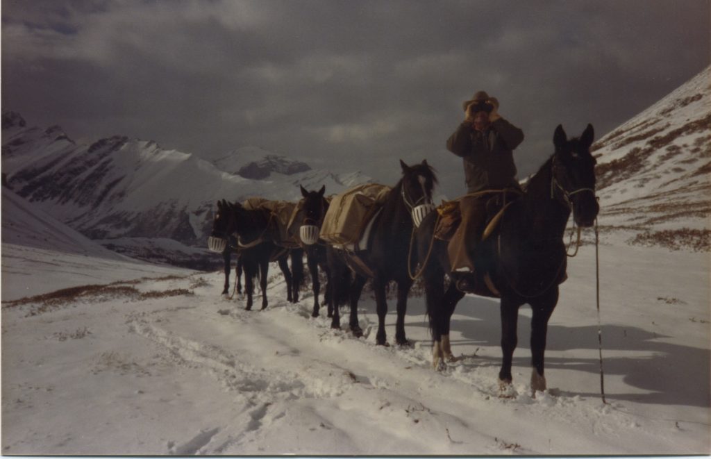 Don on boundary patrol in Jasper National Park