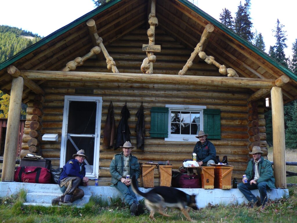 Brazeau Cabin – South Boundary patrol – September 2008.
Ian Syme, Steve Malcolm, Steve Otway, A.L. Horton