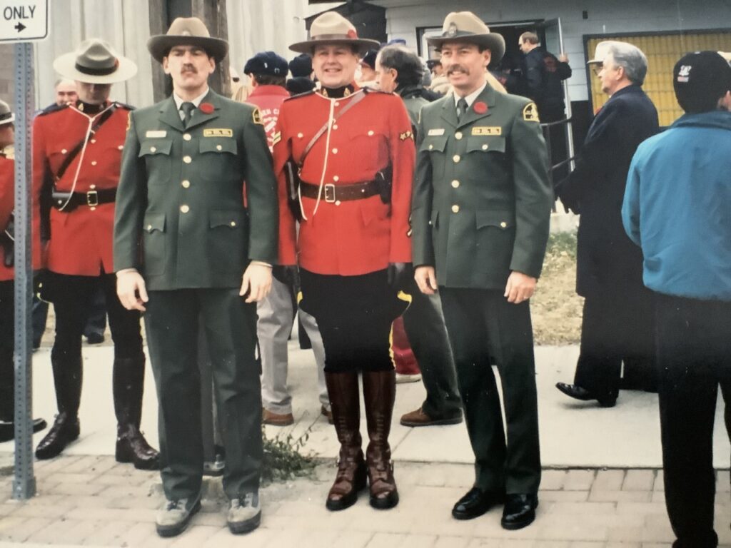 Rob Walker and Ed Abbott, Remembrance Day Service Invermere, BC.