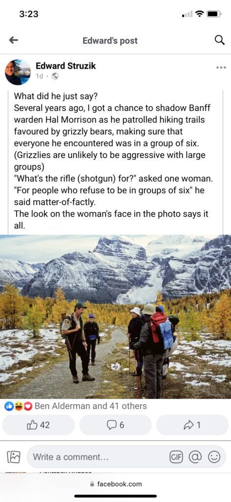 Edward Struzik social media post about Hal Morrison