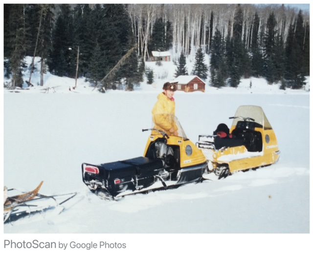 Prince Albert National Park 1973 on Ajawaan Lake. Grey Owl’s cabin background.