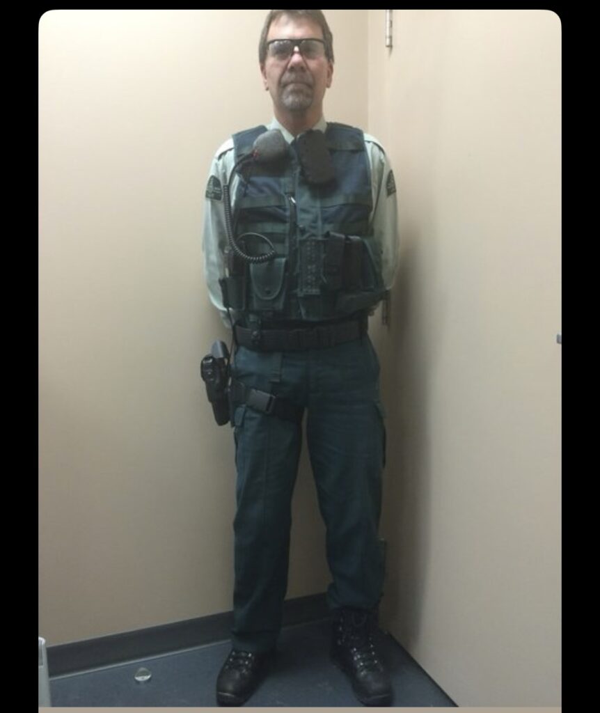 Terry Willis in his law enforcement uniform
