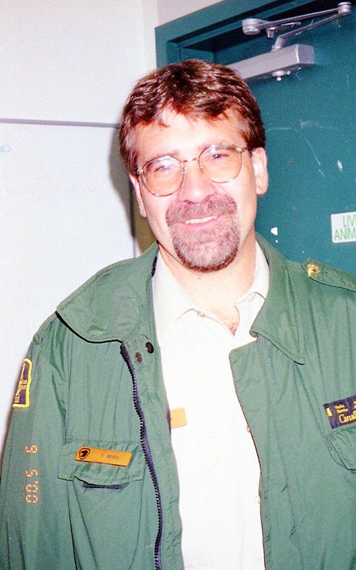 Terry Willis as a park warden in Yoho National Park around 1990.